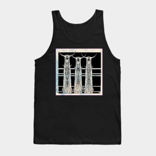 Three Masked Figures of Mystery Tank Top